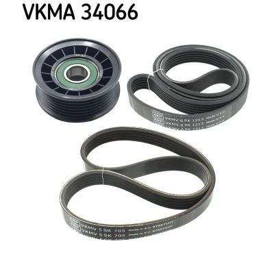 Imagen de SKF VKMA 34066 Juego de correas trapeciales poli V FORD: Focus 2, 2 Kombi, C Max