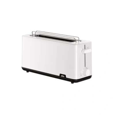Imagen de Tostadora Braun HT1110WH, 1030 W, 1 ranura, 2 rebanadas, 8 niveles tostado, Blanco