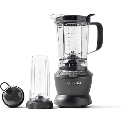 Imagen de batidora nutribullet, eléctrica, de mano multifunción, profesional, 1000 vatios potencia, vaso 1,6l, gris, NBF450DG