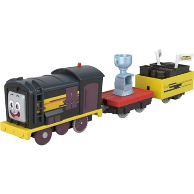 Imagen de Thomas &amp; Friends y sus amigos Diesel ganador Locomotora motorizada con vagones, tren de juguete para niños +3 años (Mattel HDY74)