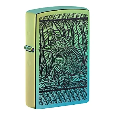 Imagen de ZIPPO John Smith Gumbula Design, Color Image High Polish Teal Mechero, rellenable, en una Caja de Regalo
