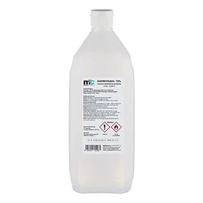 Imagen de Medicalcorner24 Isopropanol 70% alcohol isopropílico 2 propanol, 3 x 1 litro botella pulverizadora, 1000 ml