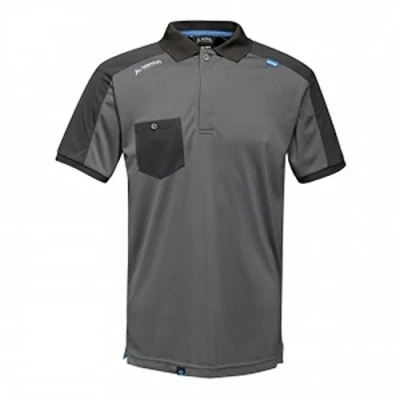 Imagen de Regatta Tactical Threads Offensive Wicking Workwear Polo Shirt T Shirts/Polos/Vests, Hombre, Seal Grey, XXL