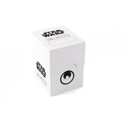 Imagen de Gamegenic Star Wars Unlimited Soft Crate Impresión a Todo Color con Diseños Oficiales Caja para Mazos Caben 60 Cartas Doble Funda TCGs y LCGs Blanco/Negro