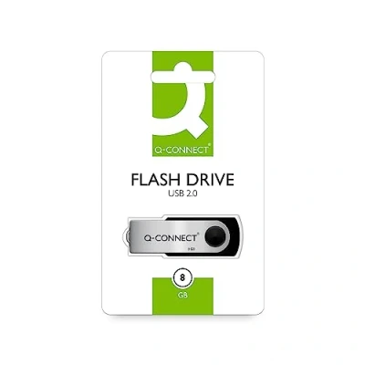 Imagen de Q connect QCONFD8GBEVO Memoria USB (8 GB), Color Blanco