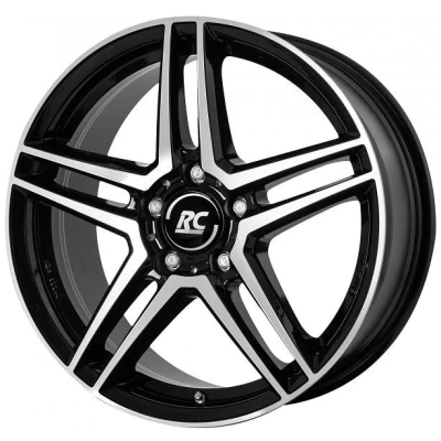 Imagen de RC Design 5Taladro(s) 17Pulgada 112mm Llanta de aleación RCD17 negro frontal lacado 0620072245