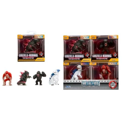 Imagen de Jada Figura de Godzilla Versus Kong 6.5 cm, 1 x Coleccionable Metal MonsterVerse Godzilla, King Kong, Shimo o Skar, se envía una Manera aleatoria, A Partir 8 años (253250001)