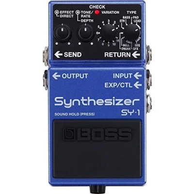 Imagen de Pedal de guitarra BOSS SY 1 Synthesizer — 121 sonidos polifónicos respuesta ultrasensible con sencilla experiencia sin configuración