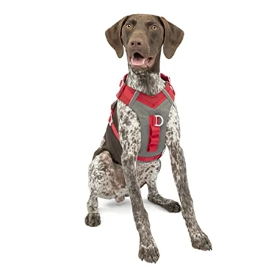 Imagen de Kurgo Journey Air Arnés para Perro, Reflectante Correr Pasear Caminar y Viajes, Ajustable Rojo, M