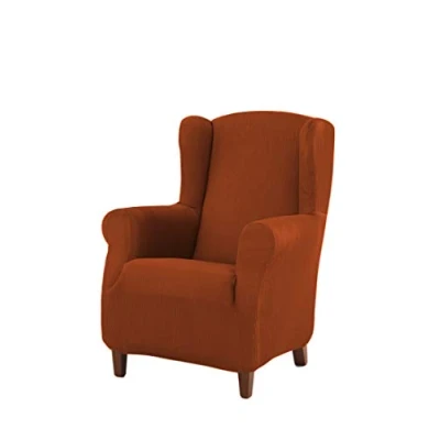 Imagen de Estoralis Berta Funda Sillon de Diseño Moderno Tejido Elastico Teja para Orejero 70 a 110 cm. Protector Adaptable Todo Tipo Sillones