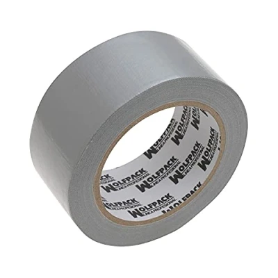 Imagen de WOLFPACK LINEA PROFESIONAL Cinta Americana &quot;Muscle&quot; Gris 48 mm. x 10 mertos. Super Resistente, Sellar, Reparar, Unir, Fijar, Sujetar, Empaquetar.