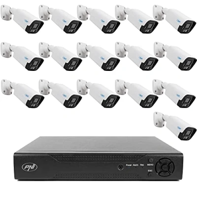 Imagen de Paquete de videovigilancia NVR PNI House IP716 y 16 cámaras IP125, 5MP