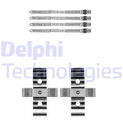 Imagen de DELPHI LX0604 Kit de accesorios, pastillas frenos RENAULT: CLIO 3, MEGANE 2, OPEL: Corsa D Hatchback, ABARTH: 500 / 595 695 Hatchback
