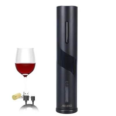 Imagen de AIKARO Sacacorchos Eléctrico Abrebotellas Automatico Electrónico (Abridor, Recargable)