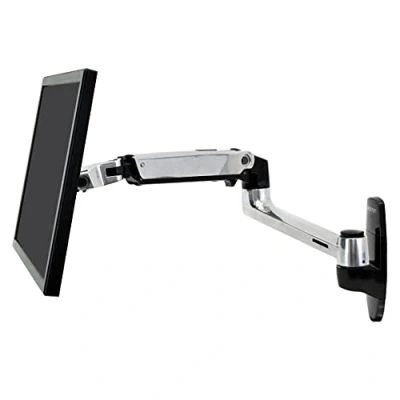 Imagen de Ergotron LX Wall Mount Soporte de pared para TV (diseño compacto, tecnología elevación y giro Constant Force) negro