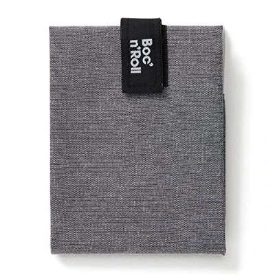 Imagen de Roll&#039;eat ® Bolsa Merienda, Porta Bocadillos con Envoltorio Reutilizable, Alimentos Ecológico sin BPA, de Tela, Color Negro Boc&#039;n&#039;Roll Nature