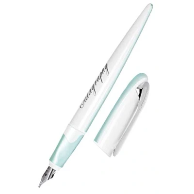 Imagen de Online pluma caligráfica Air pastel Azul, de 1,4 mm, para cartuchos tinta o convertidores estándar, incluye cartucho azul 10048/3D