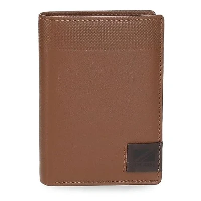 Imagen de Pepe Jeans Topper Cartera Vertical con Monedero Marrón 8,5x11,5x1 cms Piel