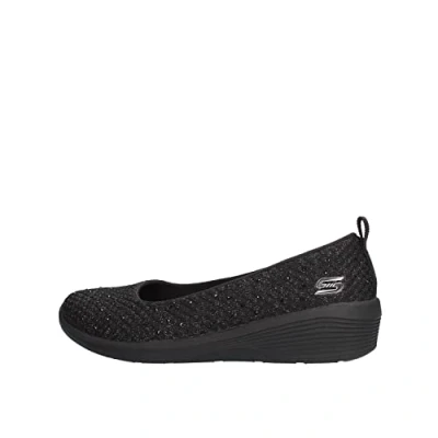Imagen de Skechers Arya Sweet Glitz, Bailarinas Mujer, Black Metallic, 38 EU