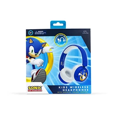 Imagen de OTL Technologies Sonic Auriculares INALÁMBRICOS Hedgehog Kids, Azul