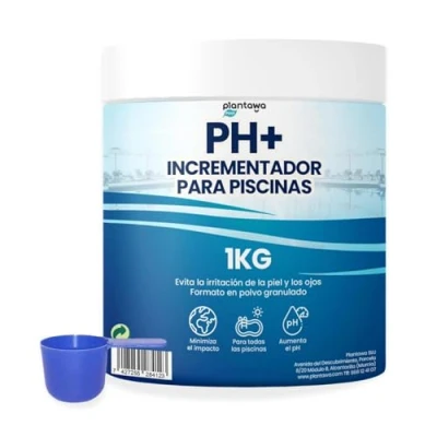 Imagen de PLANTAWA Incrementador pH Piscina Plus 1Kg Elevador pH+ para Piscinas y Spas en Formato Polvo, Aumenta el del Agua, Mantenimiento Fácil, Efectivo Duradero.