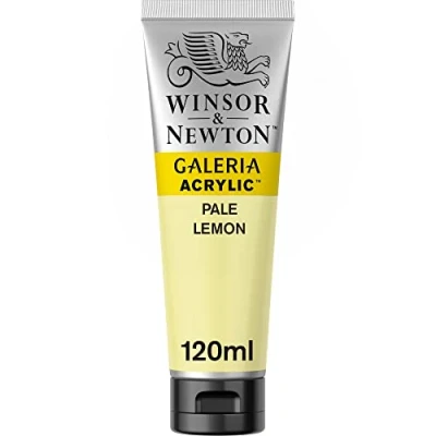 Imagen de Winsor &amp; Newton Pintura Acrílica , 120 ml, Amarillo (Pale Lemon)