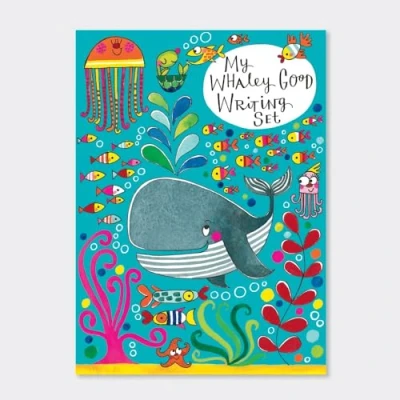 Imagen de Rachel Ellen WS49 Juego de escritura, diseño Whaley Good Ocean Sea Theme