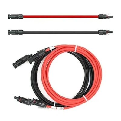 Imagen de Cable de Extensión Solar Ambos Lados Conector Rojo/Negro 6mm ² Incl. Montierter Stecker 1 50m, (2 X 12m)