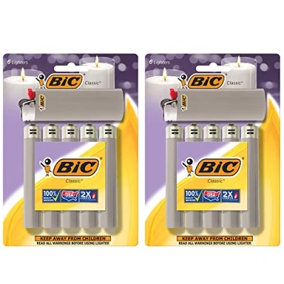 Imagen de BIC Classic Mechero, gris, paquete de 12 (embalaje puede variar)