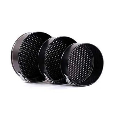 Imagen de Gebkiiy Molde de Horno Desmontable con Doble Capa Antiadherente Juego 3 Moldes 18, 20 y 24 cms
