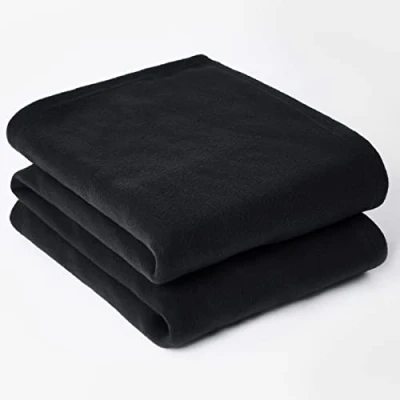 Imagen de Dreamscene Manta de Forro Polar para sofá Cama, tamaño Grande, 150 x 200 cm, Color Negro