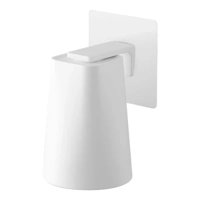 Imagen de YAMAZAKI 5487 Tower Soporte para Gancho de película con Taza, Blanco, Resina ABS/Imán, Minimalista, 7 x 9.5 cm
