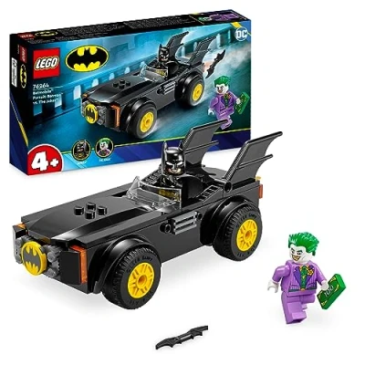Imagen de LEGO 76264 DC Persecución en el Batmobile: Batman vs. The Joker Coche de Juguete, Set Súper Héroes para Principiantes con Minifiguras, Juguetes Niños Pequeños, y Niñas a partir 4 Años