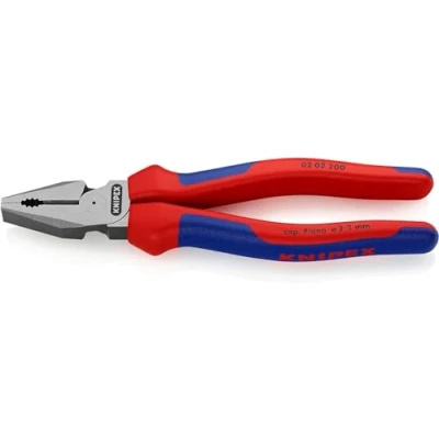 Imagen de Knipex Alicate universal de fuerza negro atramentado, con fundas multicomponentes 200 mm 02