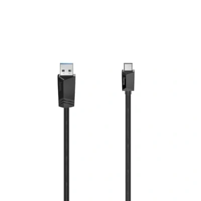 Imagen de Cable USB A C Hama 00200657, Plug Plug, 3.2 Gen 2, 10 Gbit/s, 1.00 m, Negro