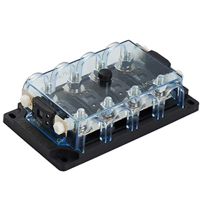 Imagen de Offgridtec® 4 compartimentos Mega Fuse fusible con soporte para de repuesto.