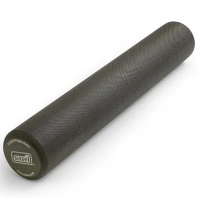 Imagen de SISSEL Pilates Roller Pro Goma resistente Ideal para principiantes y avanzados Entrenamiento versátil en casa estudio Longitud: 90 cm Color: Gris