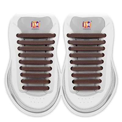 Imagen de INMAKER Cordones sin Ataduras para Niños y Adultos, Elásticos Zapatillas de Deporte, Planos Silicona Correr