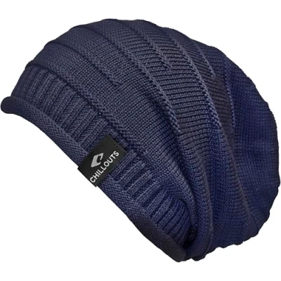 Imagen de CHILLOUTS Erik Gorro Largo, 41 Navy, Talla única para Hombre