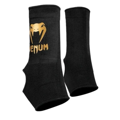Imagen de VENUM 0173 126 XL Protectores de Tobillo, Adultos Unisex, Negro/Oro,