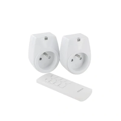 Imagen de CHACON Kit de 2 enchufes por Control Remoto On/Off + Mando a Distancia