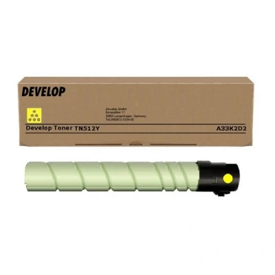 Imagen de ineo+ 454e Develop TN 512Y (A33K2D2) toner amarillo (original)