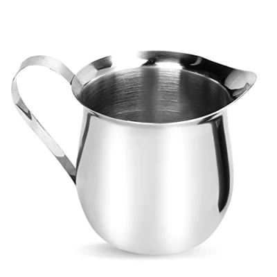 Imagen de Rolin Roly 1pc 240ml Jarra de Leche Acero Inoxidable para Barista Cappuccino Espresso Machine Bell Milk Pitcher (240ml)