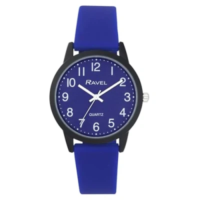 Imagen de Ravel Reloj Summer in Black para Mujer con Correa de Silicona (Caja 30 mm) Cuarzo Analógico R1813.66 Azul Oxford