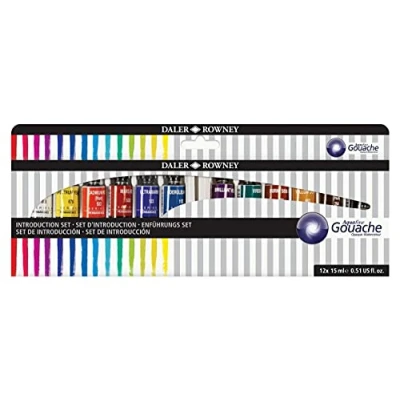 Imagen de Daler Rowney Aquafine Set Colores Gouache 12x15 ml