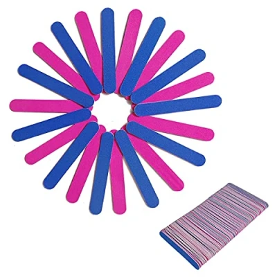 Imagen de 100 mini limas de uñas doble cara grano 180/240, portátil profesional files,Emery Boards lima uñas, herramientas peinado para el hogar y salón
