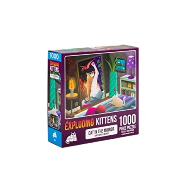 Imagen de Exploding Kittens Jigsaw Puzzles For Adults Cat In The Mirror 1000 Piece Family Fun &amp; Game Night