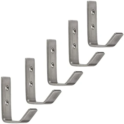 Imagen de SOTECH 5 piezas Perchas para abrigos ALBA acero inoxidable real 52 x 20 mm Ganchos