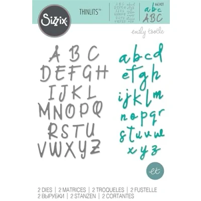 Imagen de Set de Troqueles Thinlits 663421 2 pzas Juego Alfabeto by Emily Tootle