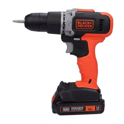 Imagen de BLACK+DECKER BCD003C1 QW Taladro atornillador de percusión a batería 18 V, 1 V 1,5 Ah